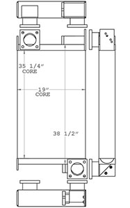 Atlas Copco 280365 charge air cooler drawing