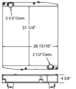 Eldorado 310108 radiator drawing