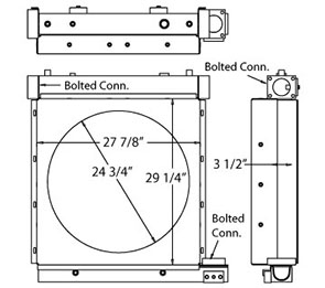 Gardner Denver 280193 charge air cooler drawing