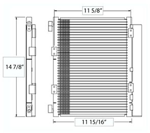 GMC CON0021 condenser drawing
