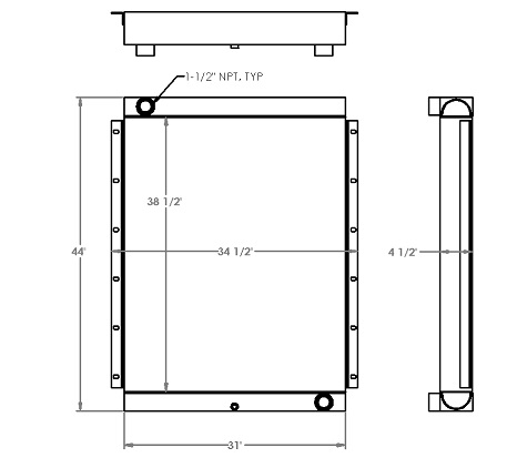 Sullivan Palatek 271223 oil cooler drawing