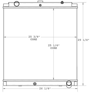 Bering 590024 radiator drawing