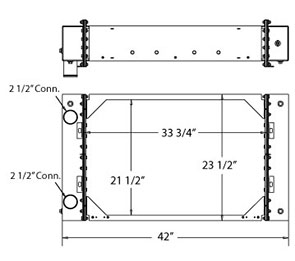 Eldorado 310105 radiator drawing