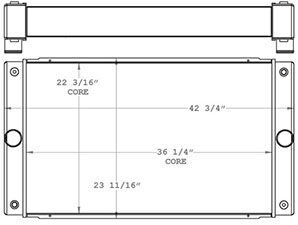 Eldorado 310145 radiator drawing