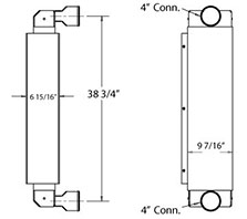 Eldorado TRA12034 charge air cooler drawing