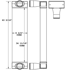 Eldorado TRA12072 charge air cooler drawing