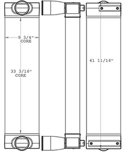 Eldorado TRA12081 charge air cooler drawing