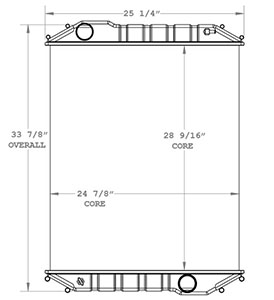 Freightliner 800005 radiator drawing