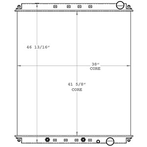 Freightliner 800047 radiator drawing