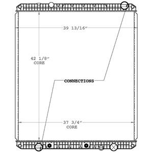 Freightliner 800073 radiator drawing