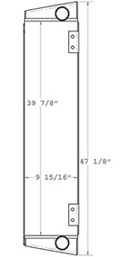 Hitachi 280157 charge air cooler drawing