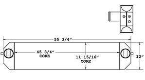 Hyundai 280258 charge air cooler drawing