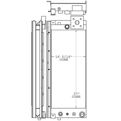 Ingersoll 280351 charge air cooler drawing