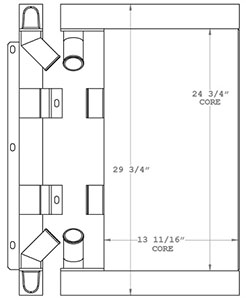 JLG 280339 charge air cooler drawing