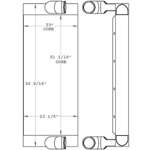 Liebherr 280307 charge air cooler drawing