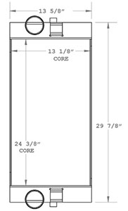 Manitowoc 280276 charge air cooler drawing