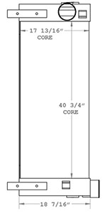 Manitowoc 280277 charge air cooler drawing