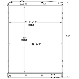 Mercedes 450567 radiator drawing