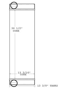 Monaco 280174 charge air cooler drawing