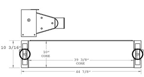 Monaco 280259 charge air cooler drawing