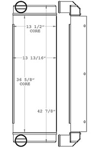 Monaco 280354 charge air cooler drawing