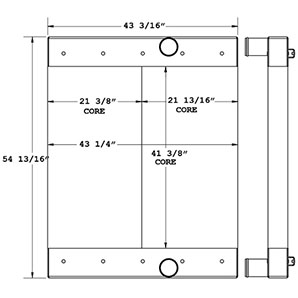 Morbark 280262 charge air cooler drawing