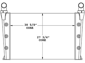 Multiquip 280263 charge air cooler drawing