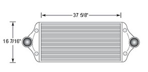 Nabi TRA12001 charge air cooler drawing