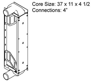 Nabi TRA12023 charge air cooler drawing