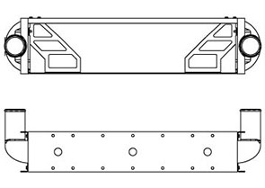 Neoplan TRA12019 charge air cooler drawing