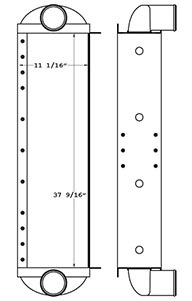 New Flyer TRA12007 charge air cooler drawing