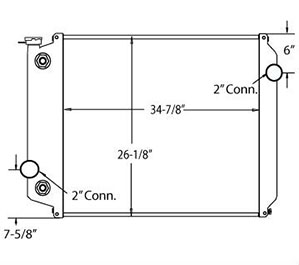 Oshkosh 310004 radiator drawing