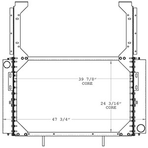 Oshkosh 450461 radiator drawing