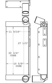 Ottawa 280342 charge air cooler drawing