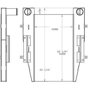 Ottawa 280344 charge air cooler drawing