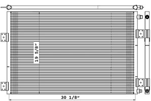 Prevost CON00073 condenser drawing