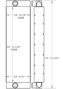 Schramm 280349 charge air cooler drawing