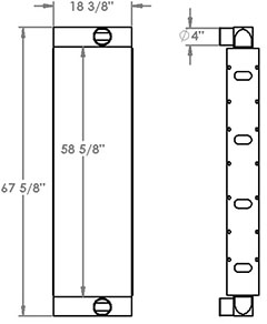 Schramm 280401 charge air cooler drawing