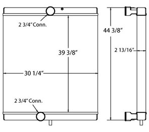 Setra 310104 radiator drawing