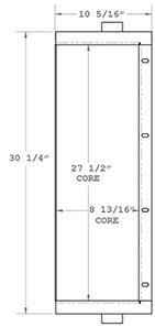 Sullair 280152 charge air cooler drawing