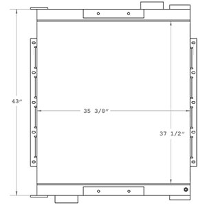 Sullivan Palatek 280035 charge air cooler drawing