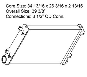 Temsa TRA12051 charge air cooler drawing