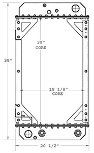 Thomas 310068 radiator drawing