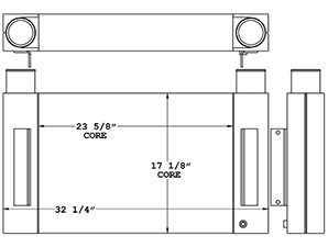 Volvo 280328 charge air cooler drawing