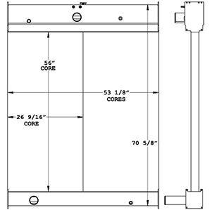 Wabtec 450910 radiator drawing