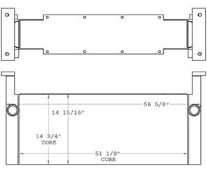 Wirtgen 270590 charge air cooler drawing