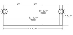 Wirtgen 280175 charge air cooler drawing