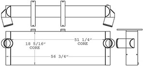 Wirtgen 280312 charge air cooler drawing