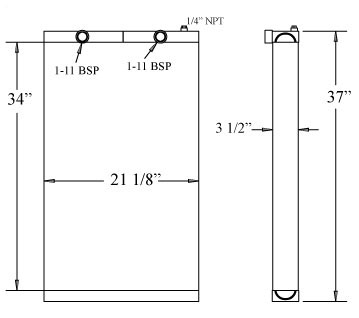 Atlas Copco Oil Cooler - 270302