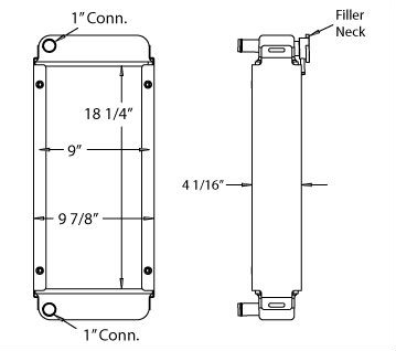 Bobcat Radiator - 450023